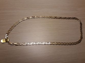 Gold plated link chain