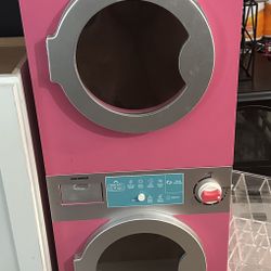 My First Kenmore Pink Wooden Washer & Dryer Play Set 