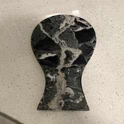 Spoon Rest/ Spatula Holder Black Marble 