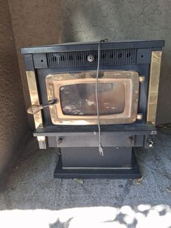 Kozi Heat Pellet Stove with Brass Trim