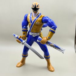 Power Rangers Blue & Gold Action Figure with Swords