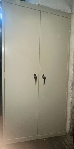 Large Commercial Metal Storage Cabinet Double Door