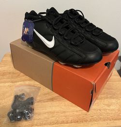 Nike Air Zoom Barracuda Black White Football Cleats Mens Size 8