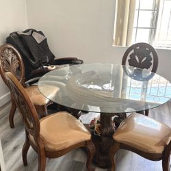 Dining Set Table & 4 Chairs