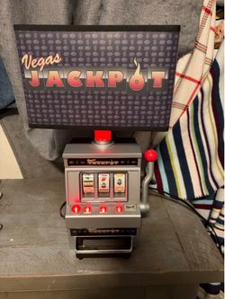 Las Vegas lamp and piggy bank