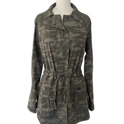 Anthro Sanctuary Safari Camo Parka Jacket Womens Small