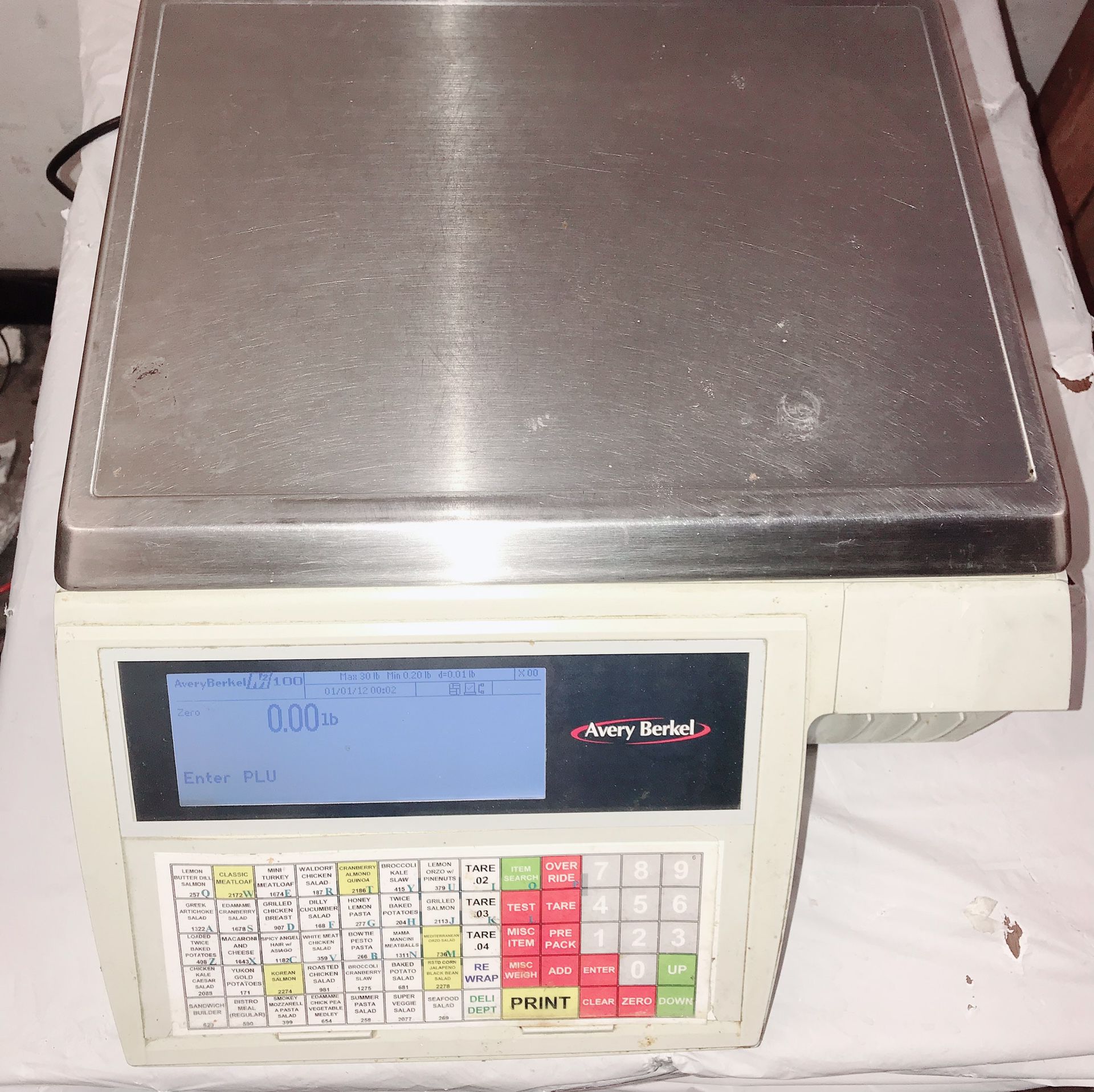 Commercial food scale