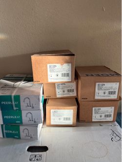 Faucets , shower heads and valves brand new