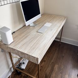 Wood Desk With Drawers (60” x 24”)