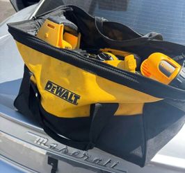 DEWALT TOOL BAG AND DEWALT TOOLS…