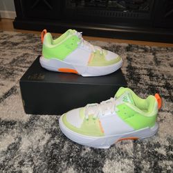 Jordan One Take 5, Top Kids Sneakers in Neon Green & White