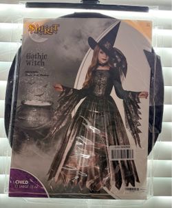 Spirit Gothic Witch Child Halloween Costume Large 12-14