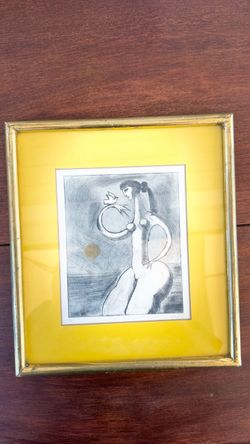 «Vicente Gandía Original Signed Etching/Print, 1/30, with Vintage Mexico Casa Del Arte Label»