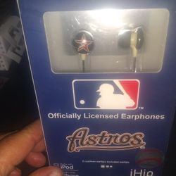 Brand New Houston Astro's officially Licensed Earphones