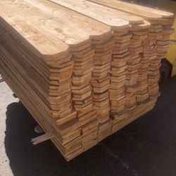 Cedar, fence, pickets, three-quarter thick