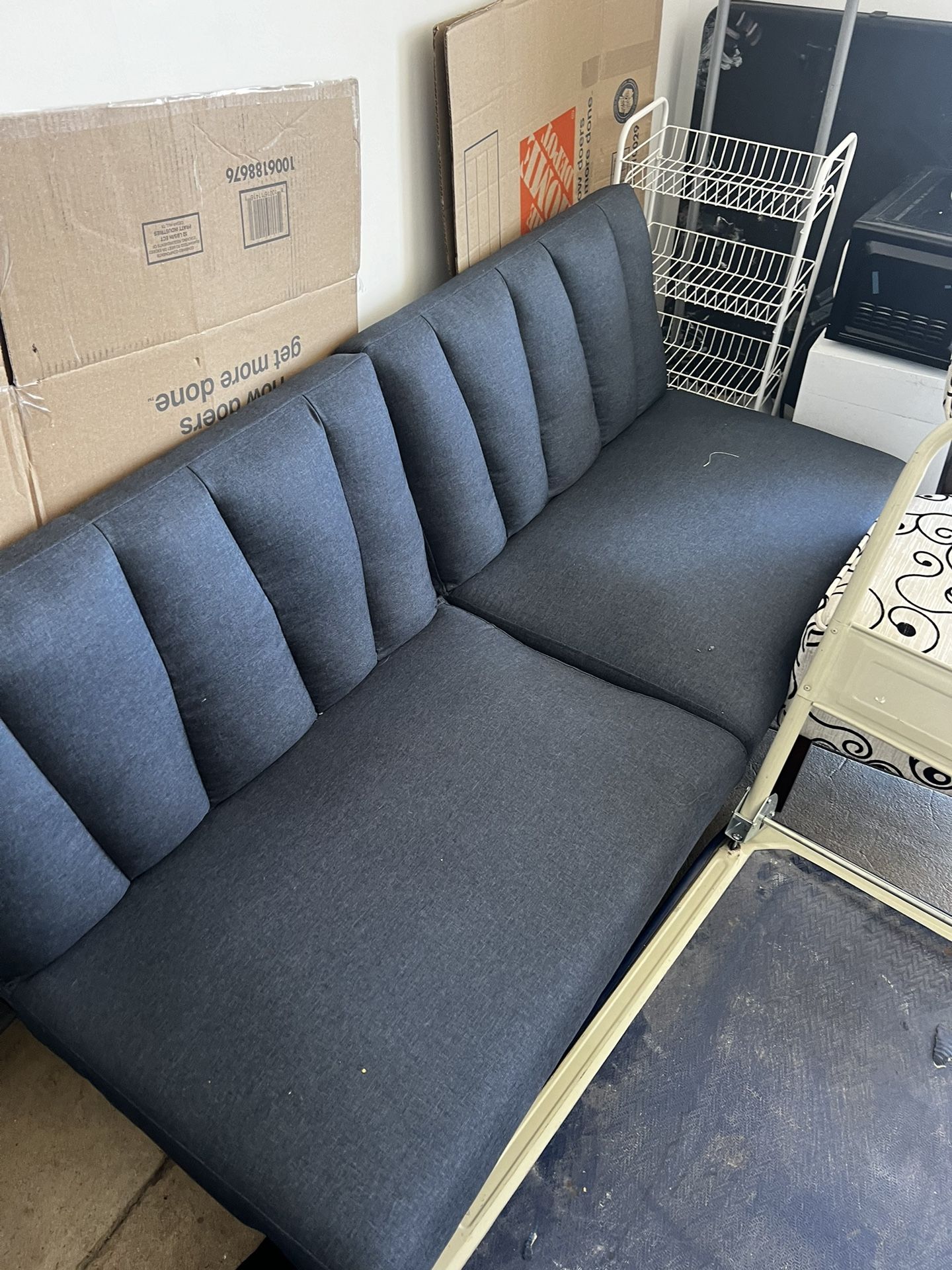 Blue Futon Couch