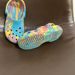 Tie Dye Crocs Size 13C