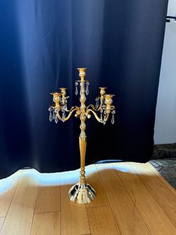 2 Gold Candleabras