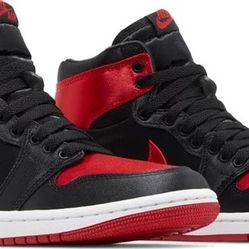 Wmns Air Jordan 1 Retro High OG 'Satin Bred' 2023 Original Price $180