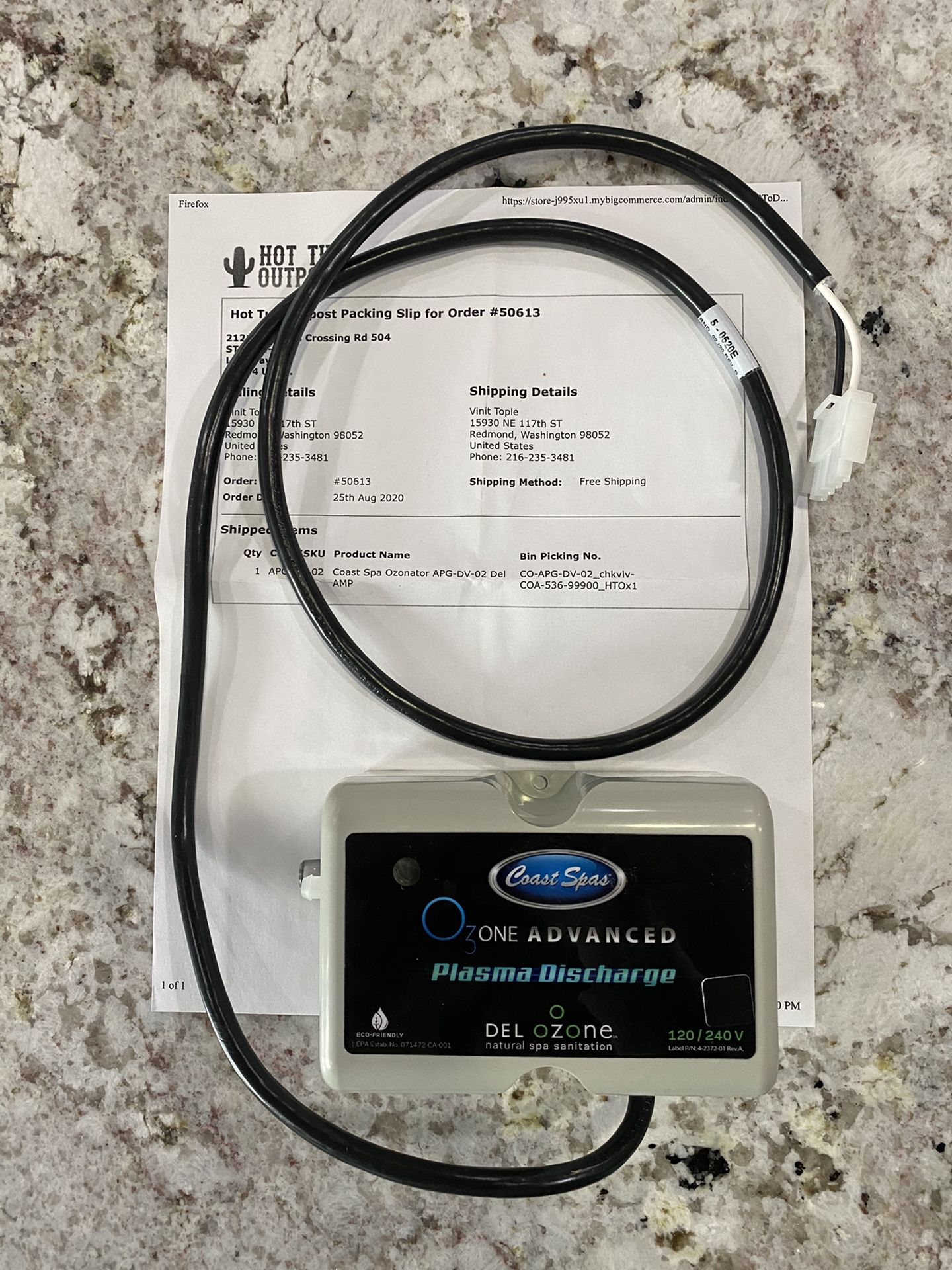 Coast Spas Ozone For Hot Tub