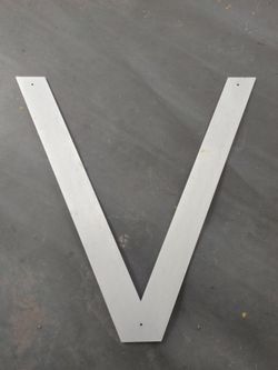 Stainless Steel Letter - V