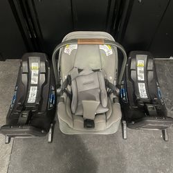 Nuna Car Seat And 2 Bases 
