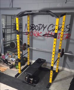 Weight rack plus bar