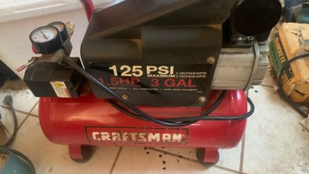 Craftsman 3 Gallon Air Compressor 125 PSI