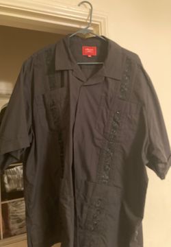 Black men’s button down shirt