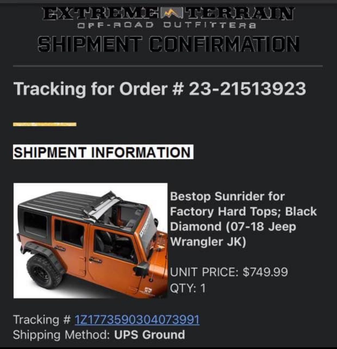 Jeep Top Hard Cover
