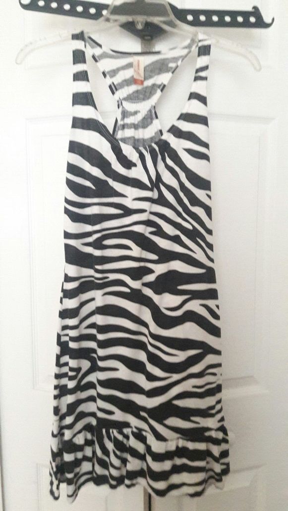 Zebra Print Sundress Small