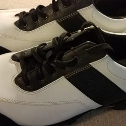 Callaway XWT Mens CG Collection Golf Shoes Black White Leather US SIZE 11.5