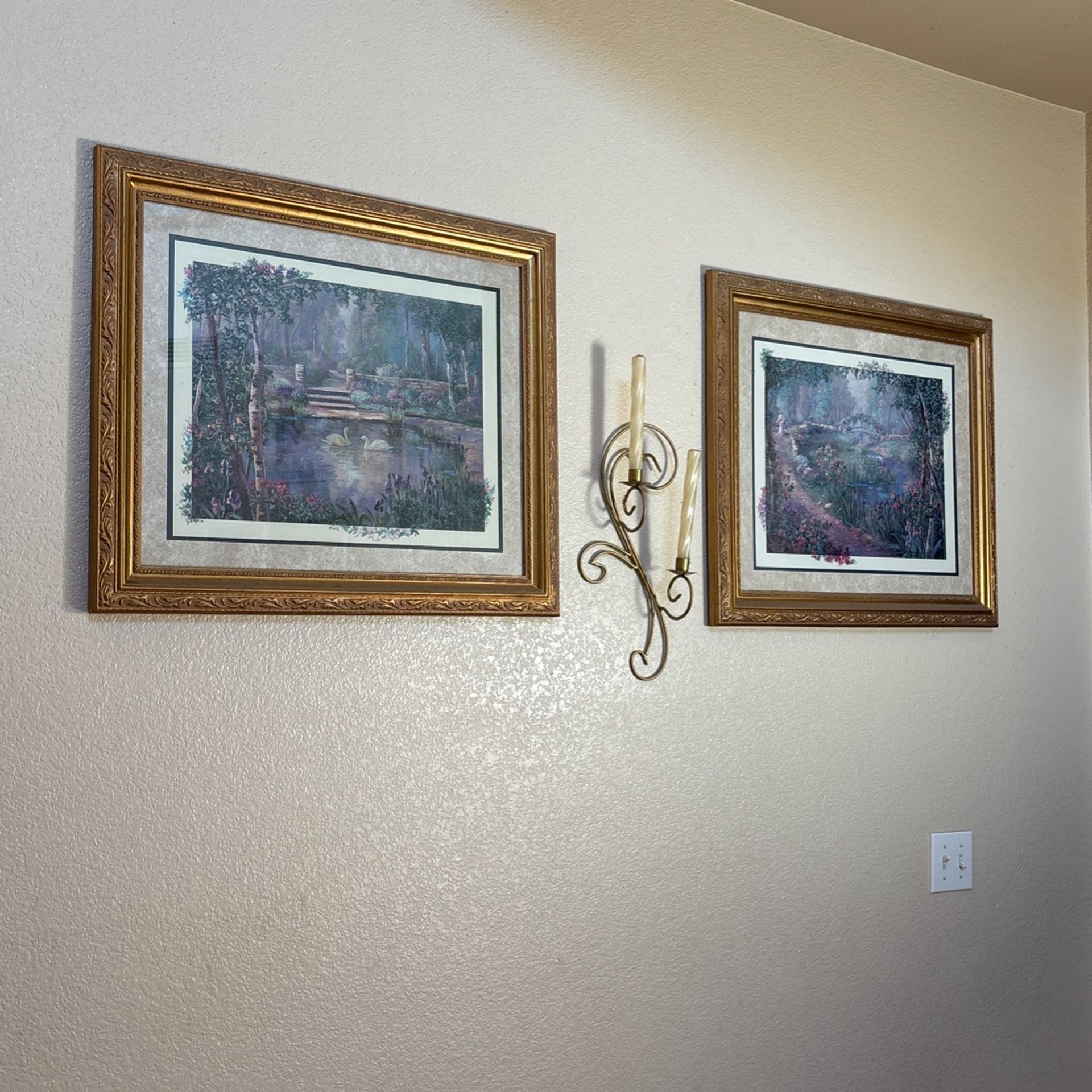 Two Home Interiors Pictures And Sconce