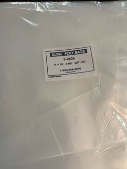 Plastic poly bags 9x15