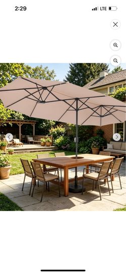 Large patio umbrella