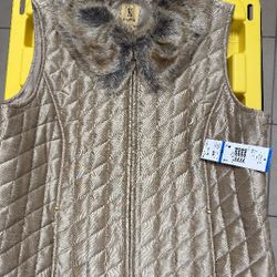 Women's Gold Vest Size Extra Large