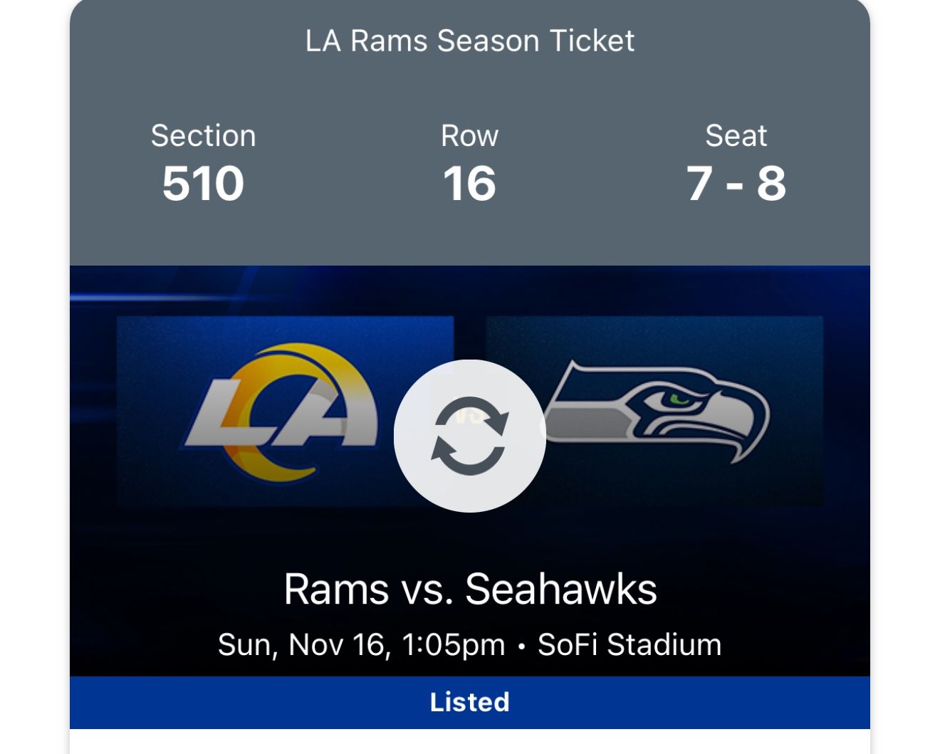 Rams Vs Seahawks