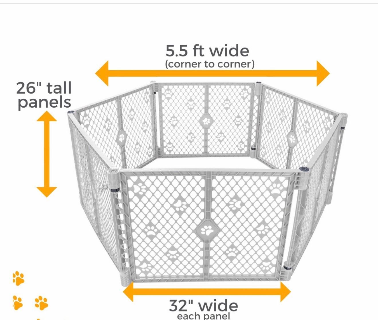 North States m'pet 6-Panel Pet Yard Playpen Model 8815