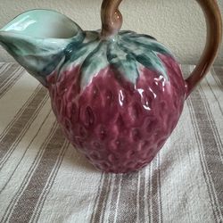 Vintage Ancora Italian Strawberry Pitcher