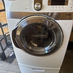 Samsung Gas Dryer w pedestal 