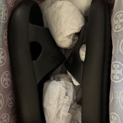 Tory Burch Shower Slide Sandals Women’s Size 8 Color Black