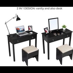 Vanity/ Desk (2 In 1)