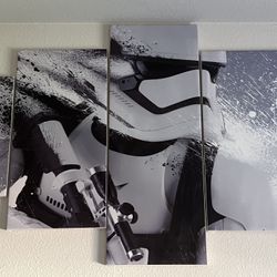 5 Piece Star Wars Poster (frame Included)