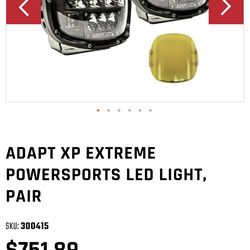 Rigid Adapt XP Lights (pair) Brand New in Box