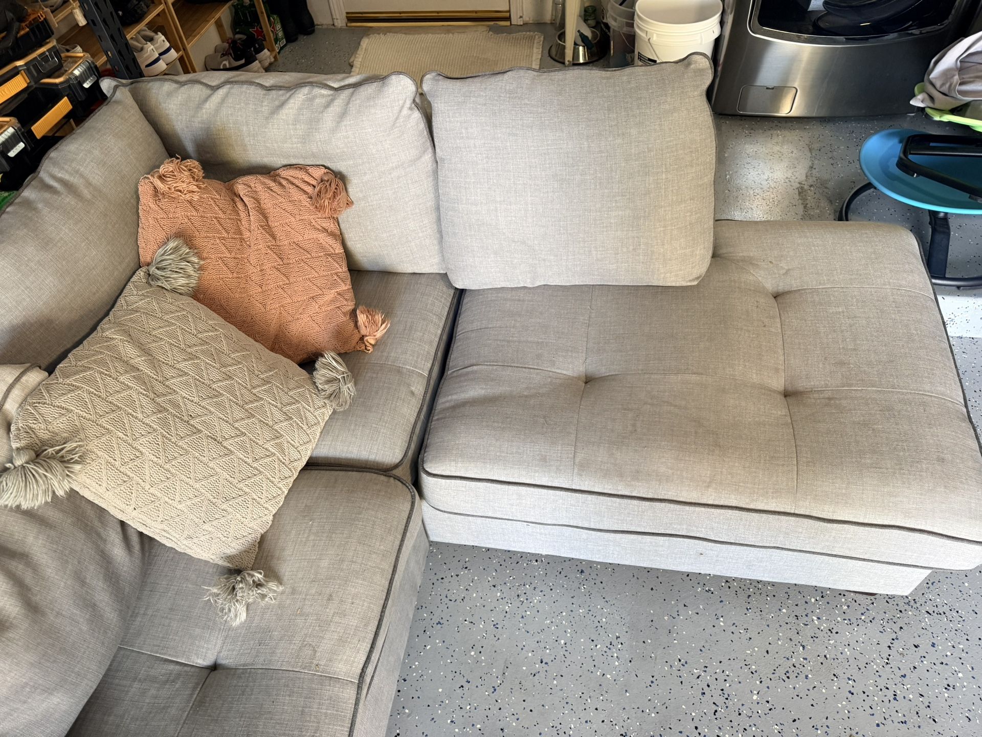 Grey Sectional Couch 