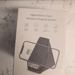 Digital Alarm Clock + Phone Stand+ Charger 
