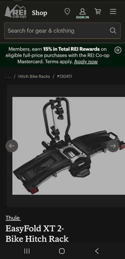 Thule brand Easy fold XT 2 bike hitch rack