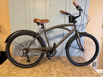 26" Kent Bayside Cruiser Bicycle, Fits Rider 5'2"-5/10", Gray, Adults, Unisex