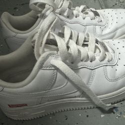 Kids Supreme Size 4 White Shoes Retail Value $250