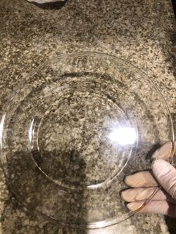 Clear glass plate set 12